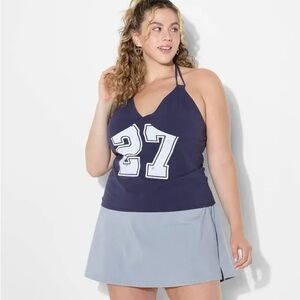 3/$30 NWT Wild Fable High Rise A- Line Slate Gray Skort- XL